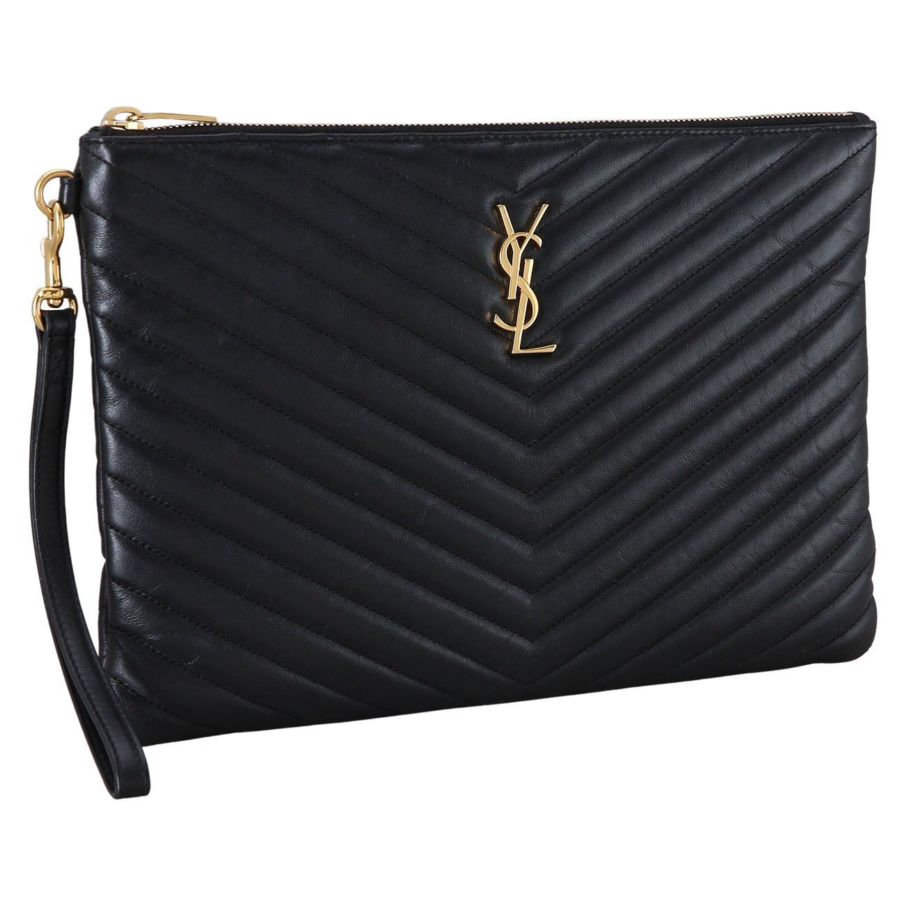 Yves Saint Laurent(USED)생로랑 559193 모노그램 쉐브론 클러치